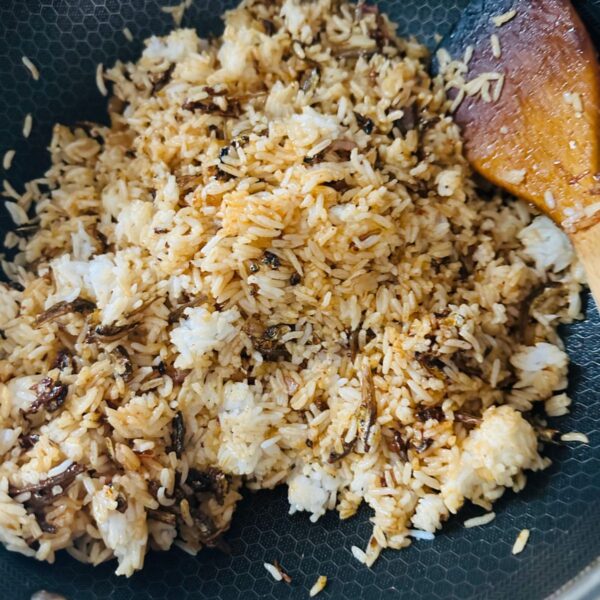 Anchovies Fried Rice (Sinangag na Dilis) - Deliciously Rushed