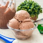 A cup of Ninja Creami Milo Ice Cream, showcasing its creamy texture and rich chocolatey color.