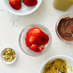 Dubai Chocolate Strawberry Cup Recipe - Deliciously Rushed