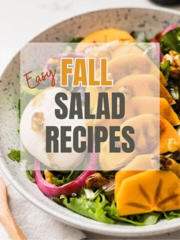 Easy Fall Salad roundup.