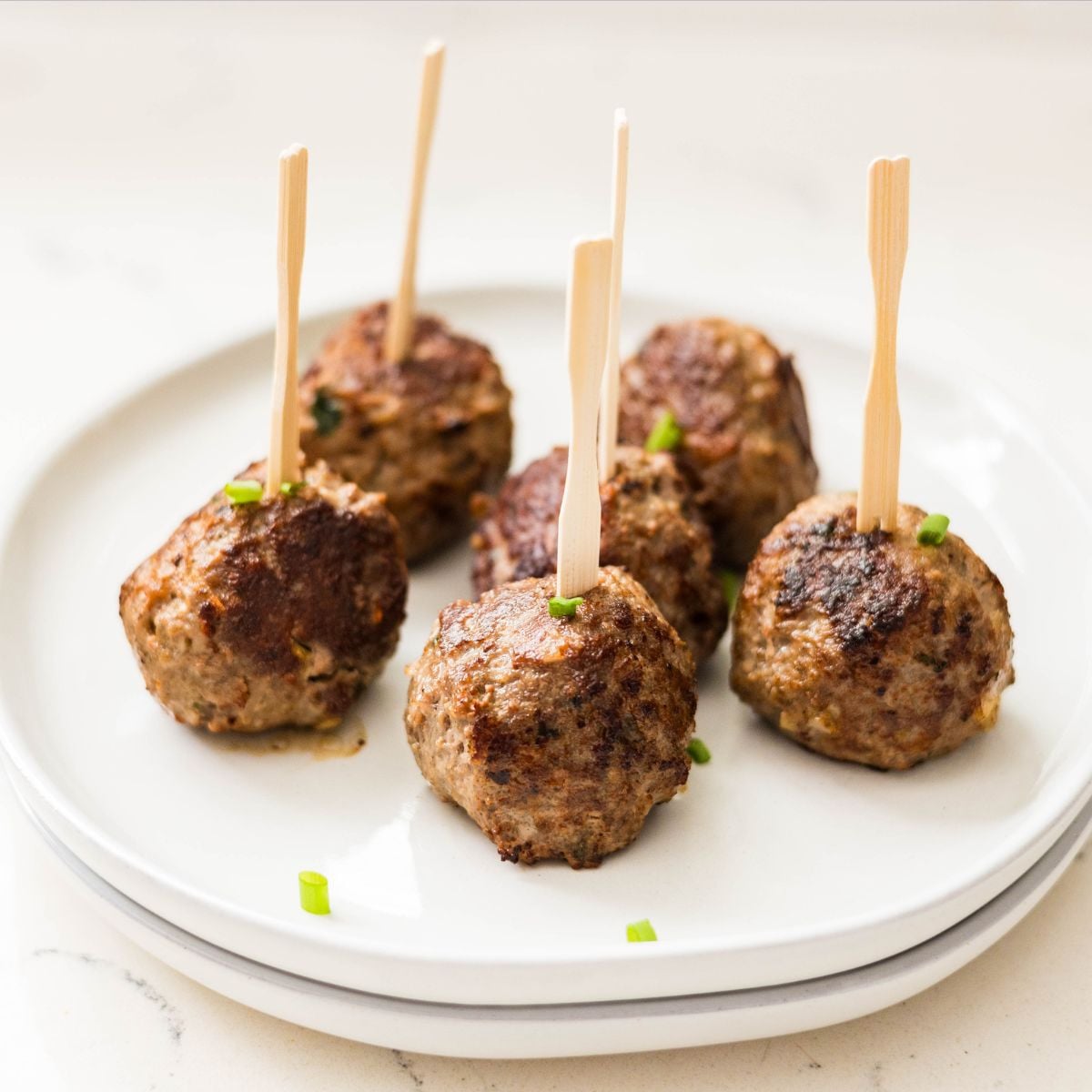 Homestyle beef meatballs cooked and ready to serve.