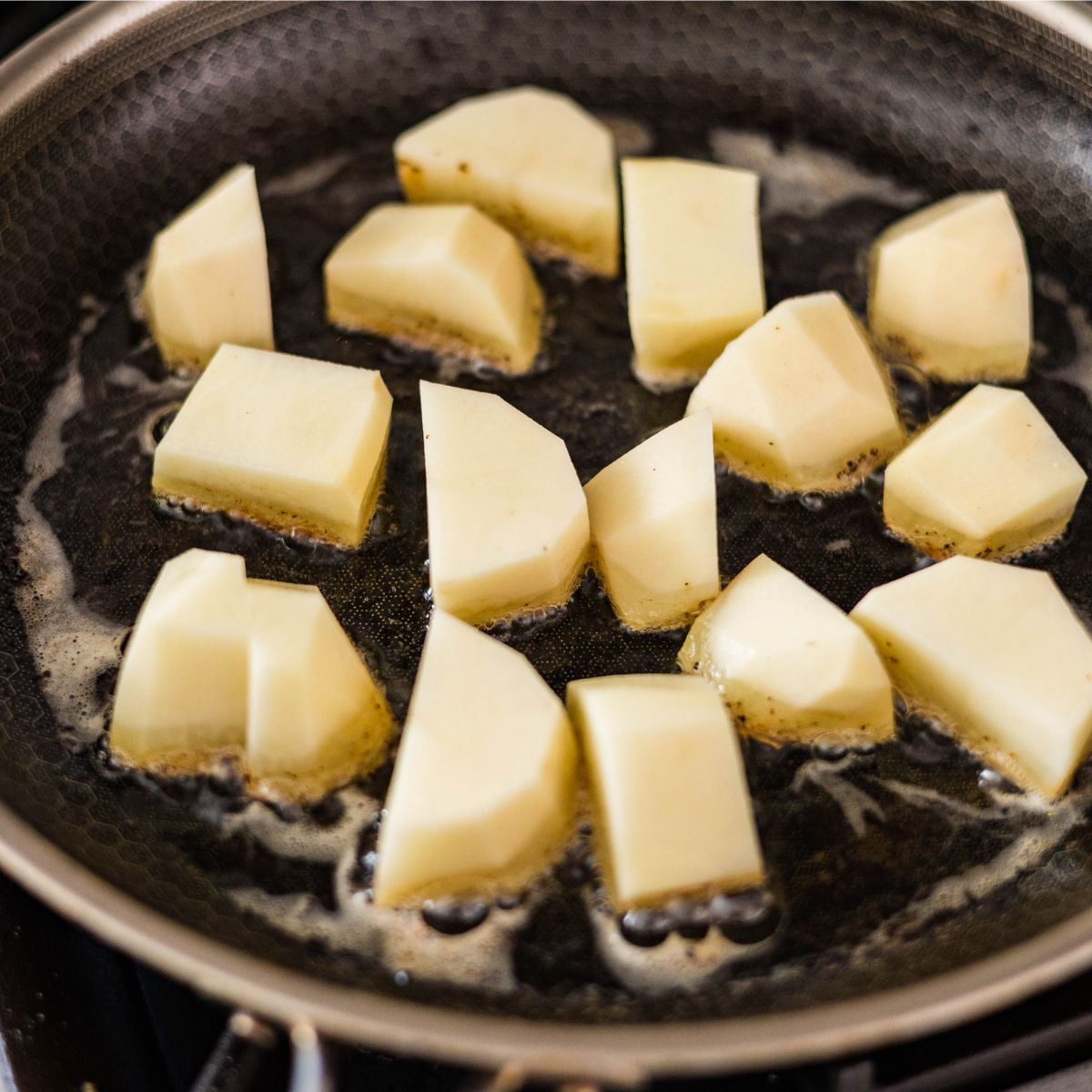 Fry potatoes